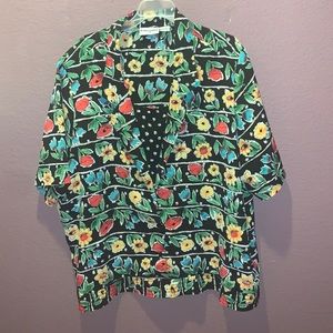 Alfred Dunner Lightweight Layered Women's Top | Floral Plus-Size Blouse | 22W